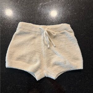Cider Cream Fleece Lounge Shorts